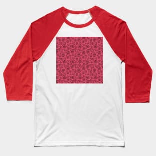 Roses pattern Baseball T-Shirt